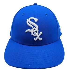 New Era Chicago White Sox 59FIFTY Fitted Hat 7 1/4 Royal Blue White MLB Cap